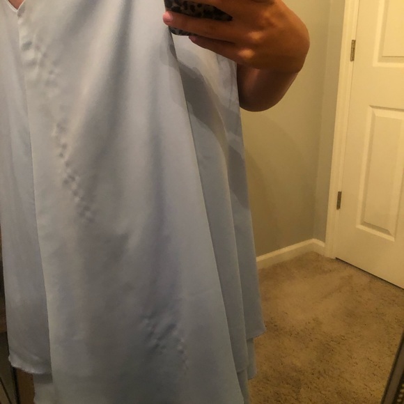 light blue halter top dress - Picture 3 of 5